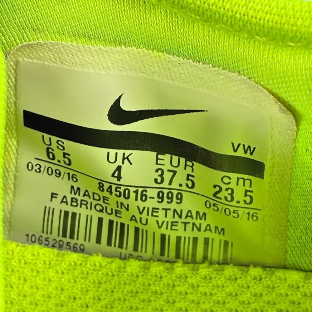Nike Flex Supreme TR 4 Black Volt Training Shoes 845016-999 Women's Size 6.5